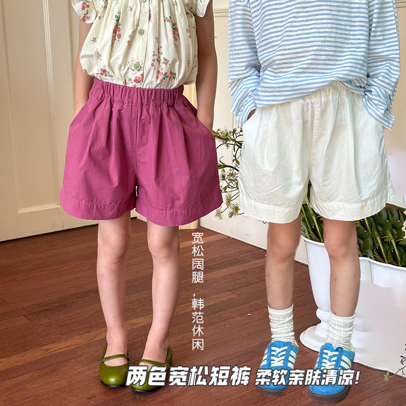 艾摩贝贝女童韩版阔腿热裤