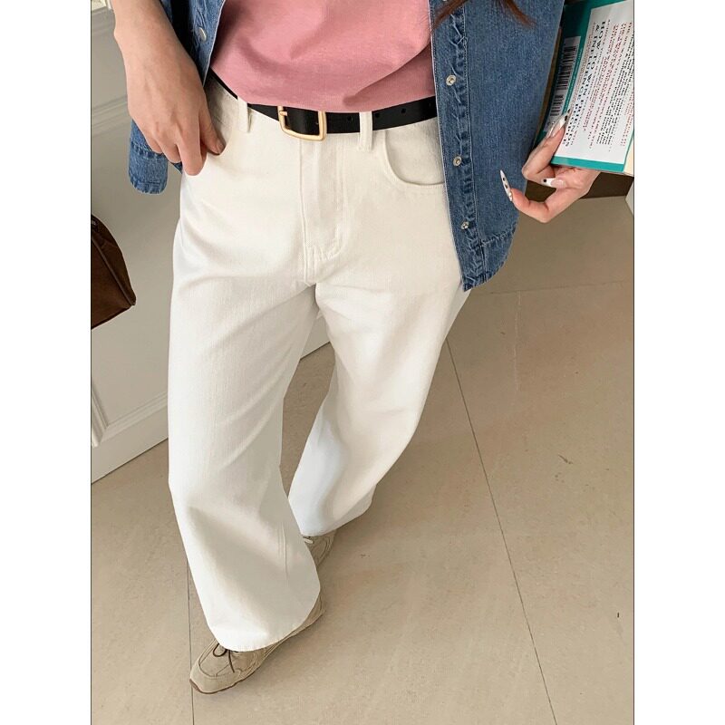 赴裳2026高腰显瘦直筒牛仔裤