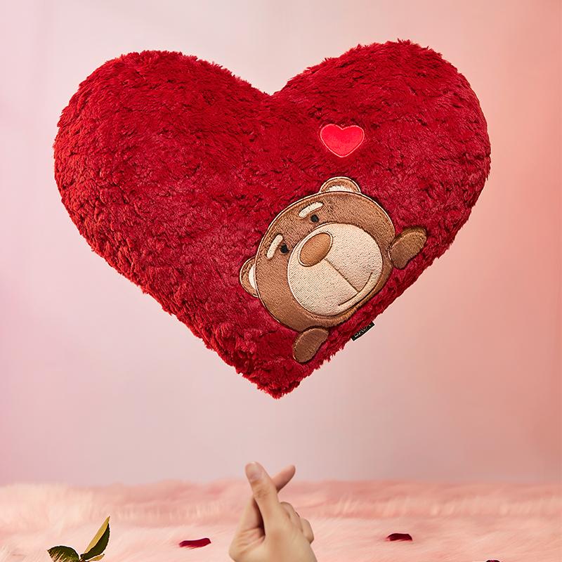 bava毛绒熊抱枕靠垫腰靠车饰用品