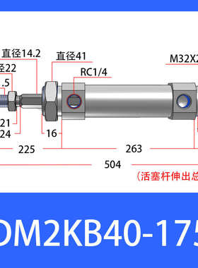cdm2kb40不-25200z型150气缸 活塞杆-旋转100---cm2kbsmc50迷你