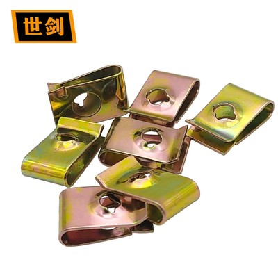 自攻螺丝夹片摩托车板簧螺母镀锌卡簧片维修电动Z车外壳固定