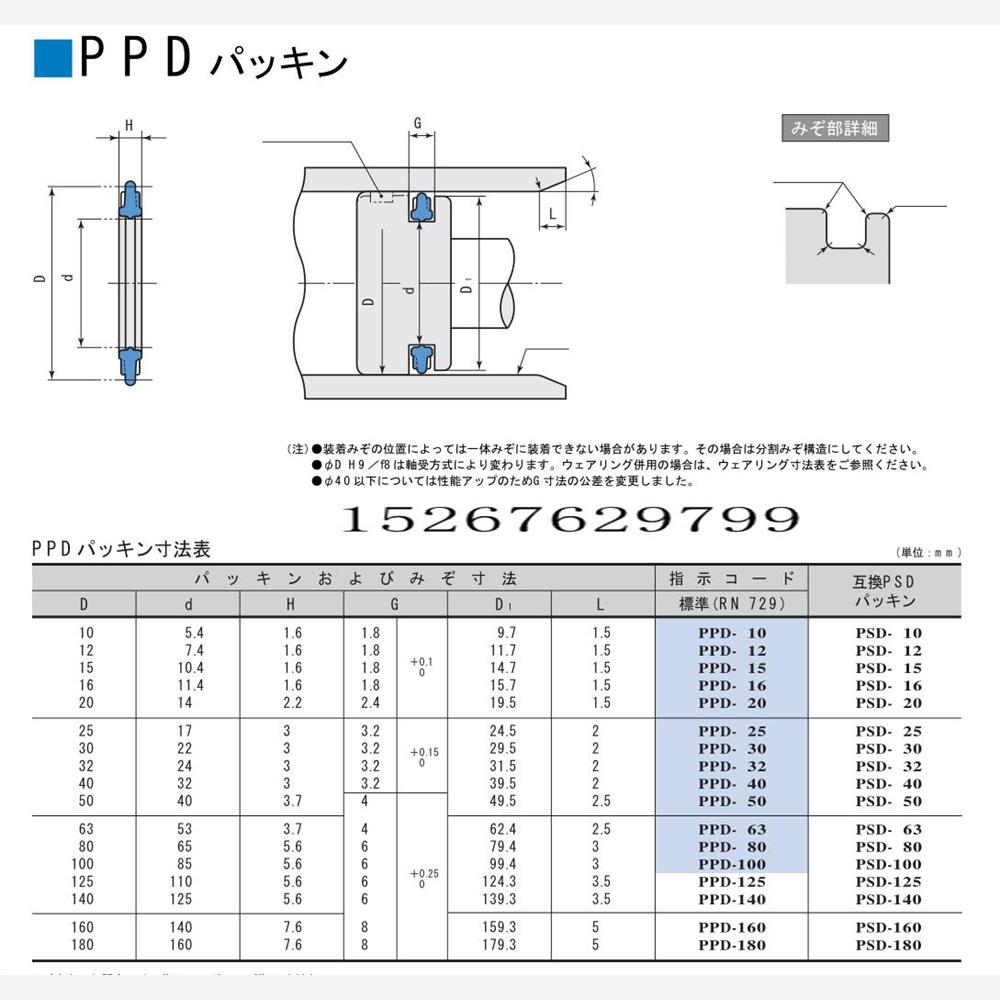 SMC气缸活塞密封圈太阳花PPD C型圈6*3/8*4/10*5.4/12*7.4/100