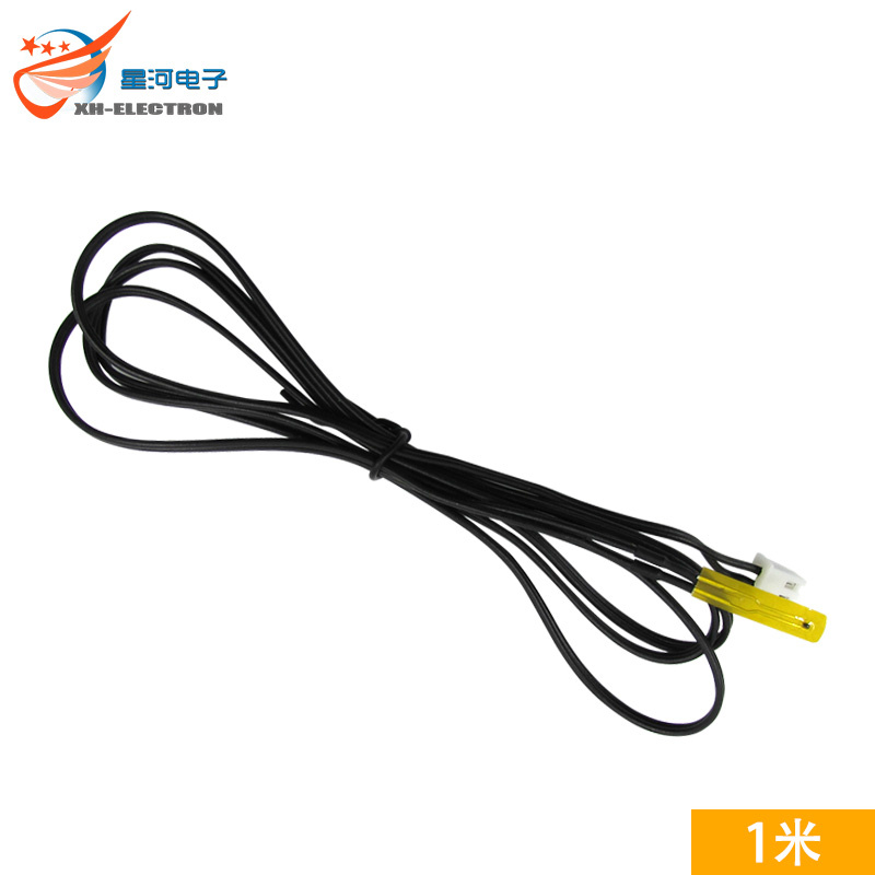 XH-T110 超薄温度传感器薄膜热敏电阻探头NTC10K表面测温头贴片式
