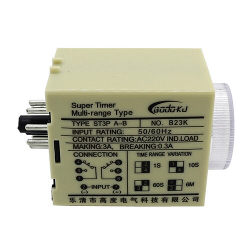 ST3P通电延迟时间继电器24V/12V/220V/380V小型可调A-A/B/C/JSZ3A