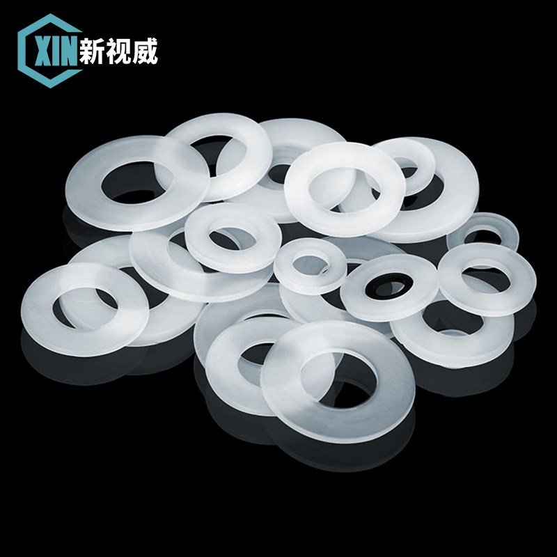 尼龙垫片M2M3M4M5M6M8M10MD12塑料黑色垫片垫圈加大绝缘圆型平垫