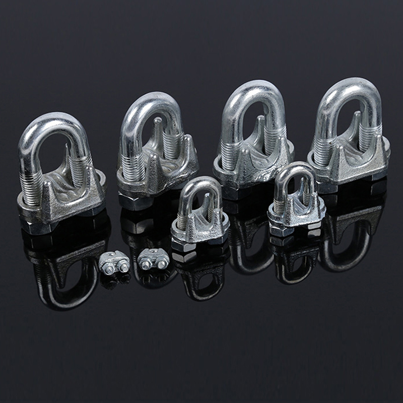 钢丝绳卡头M3 M5 M6 夹头U型夹 镀锌绳扣 钢丝绳Q卡扣 扎头 锁扣M