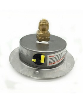 轴向带边耐震压力表YN60ZT液压油压表YN-60ZT 0-1.6/2.5/25/40MPA