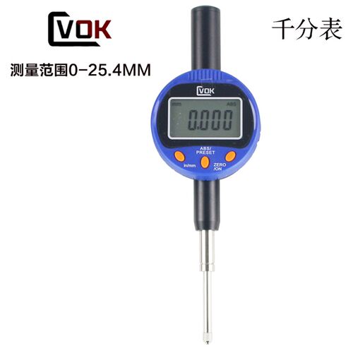 西瓦卡CVOK数显百分表千分表数显高度计0-12.7 25  50 报警接PLC