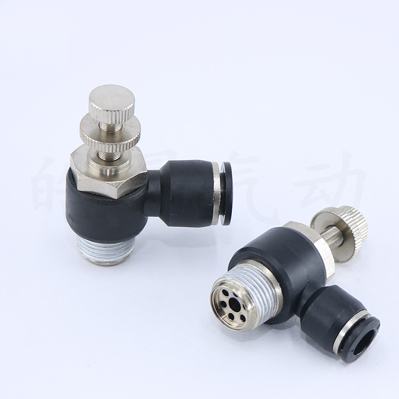 气动气缸SL插气管SL8-02节流阀调速阀SL8 4 6 10 12-m3M5 01 0234