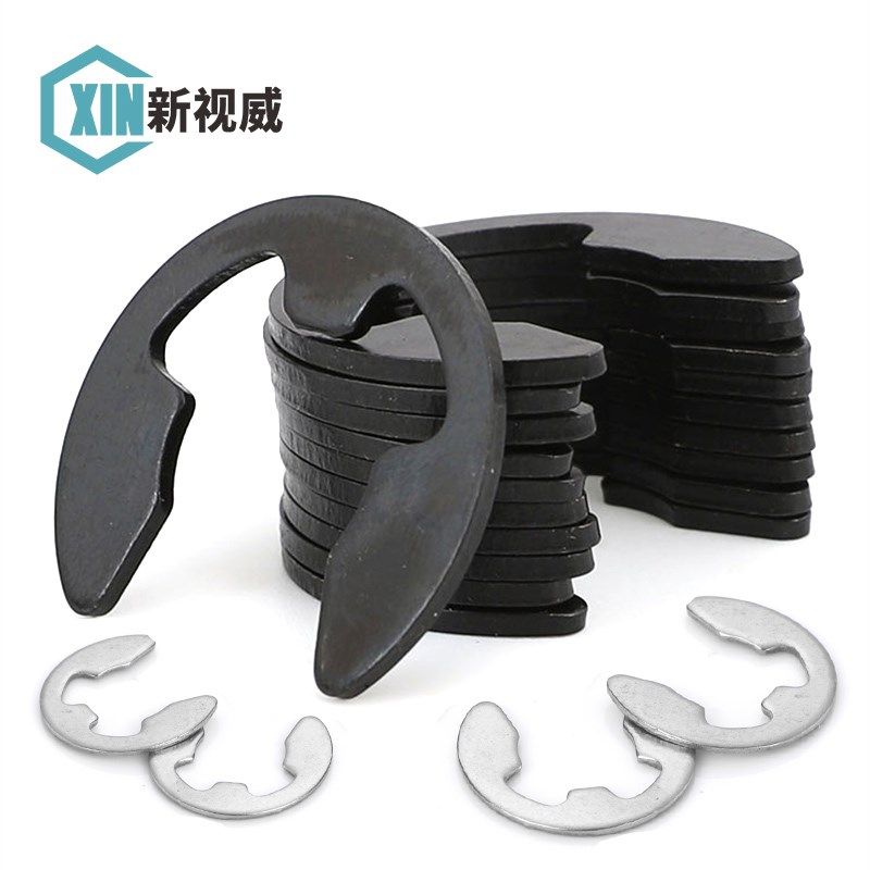 304不锈钢开口卡扣卡簧卡环e型卡簧挡圈M1.2M2.5M3M4M5M6VM8M10M1
