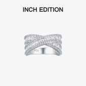 INCH EDITION璀璨星芒X戒指小众设计师款 轻奢闪亮高级感气质饰品