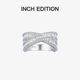 INCH EDITION璀璨星芒X戒指小众设计师款 轻奢闪亮高级感气质饰品