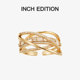 INCH EDITION璀璨永恒立体环绕开口戒指轻奢高级