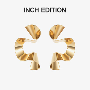 浪花派对耳饰 邓紫棋同款 小众设计感金属风 EDITION INCH