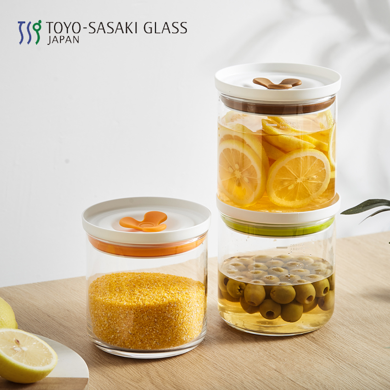 日本进口东洋佐佐木厨房玻璃罐