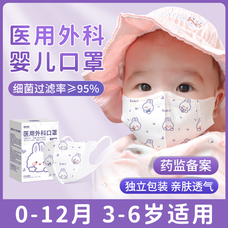 婴幼儿出行口罩医用外科级别