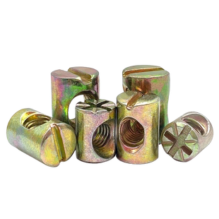 锤仔螺母锤头螺帽家具二合一连接件大全元柱横孔预埋螺丝帽M6M8