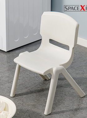 加厚板凳儿童椅靠背宝宝椅塑料小凳子培训班幼儿园学生家用防滑椅