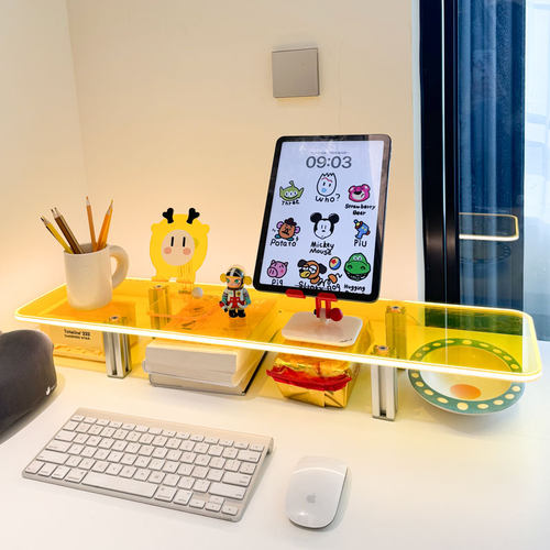 电脑增高架红色发光2026新款