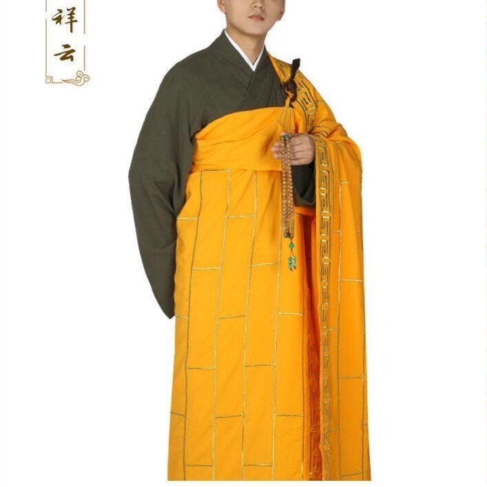 特价僧服袈裟红色双层祖衣绣祥云金龙三衣唐僧大衣僧衣僧装法师衣