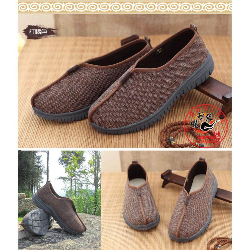 特卖祥仁夏季男女僧鞋单鞋和尚鞋亚麻透气禅意鞋比丘尼鞋老人鞋软