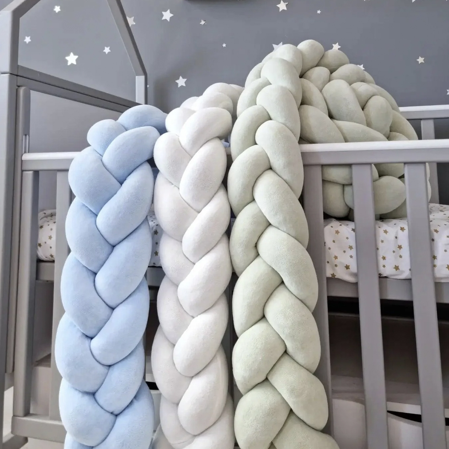 ins北欧风儿童床防撞条