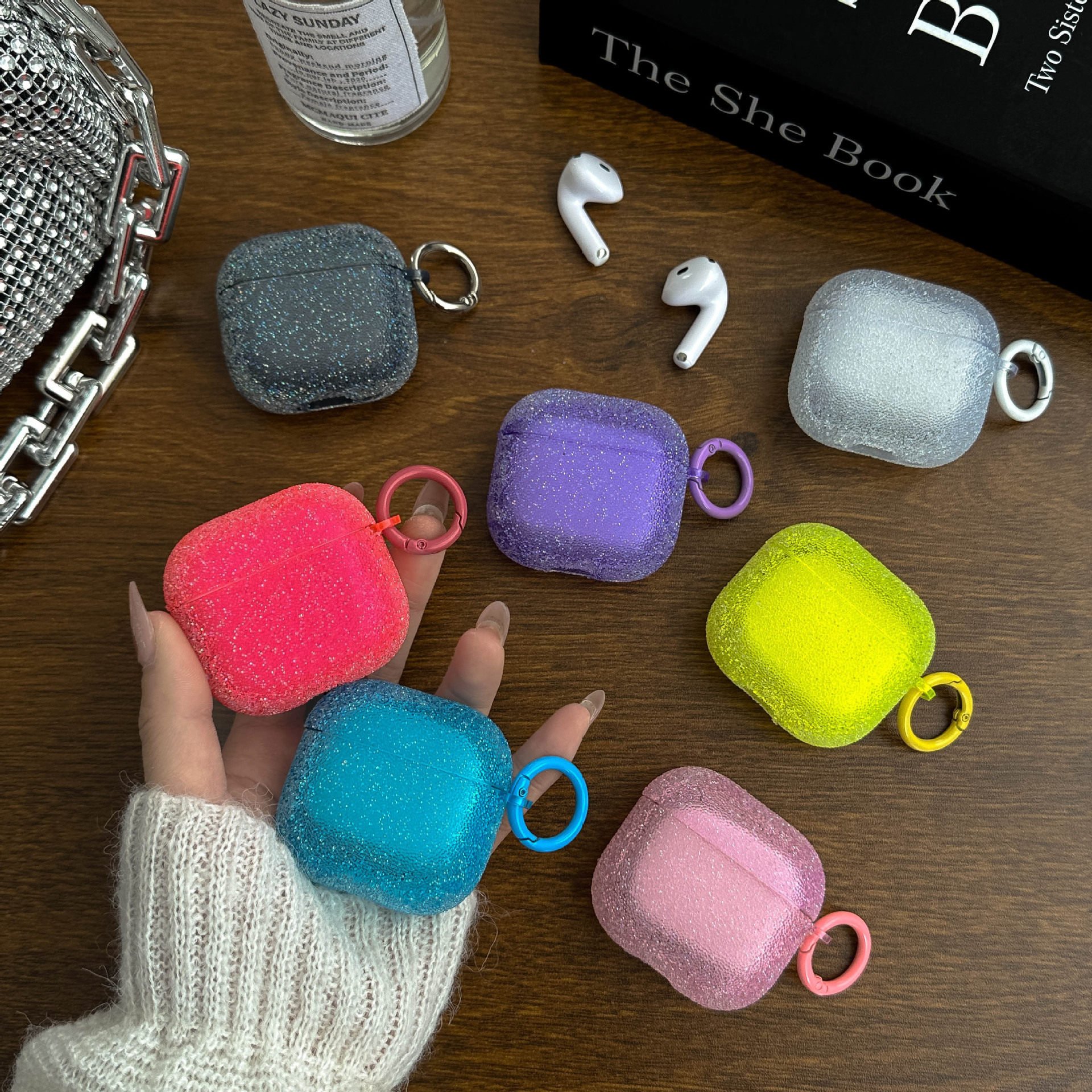 适用苹果粉钻耳机套Airpods3代潮流闪亮耳机保护壳pro2带挂扣,3C数码配件,耳机保护套,淘宝优惠券,粉丝福利购,淘宝优惠卷