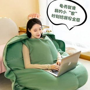 超大乌龟壳人穿睡袋玩偶睡觉抱枕公仔男女孩生日礼物王八毛绒玩具