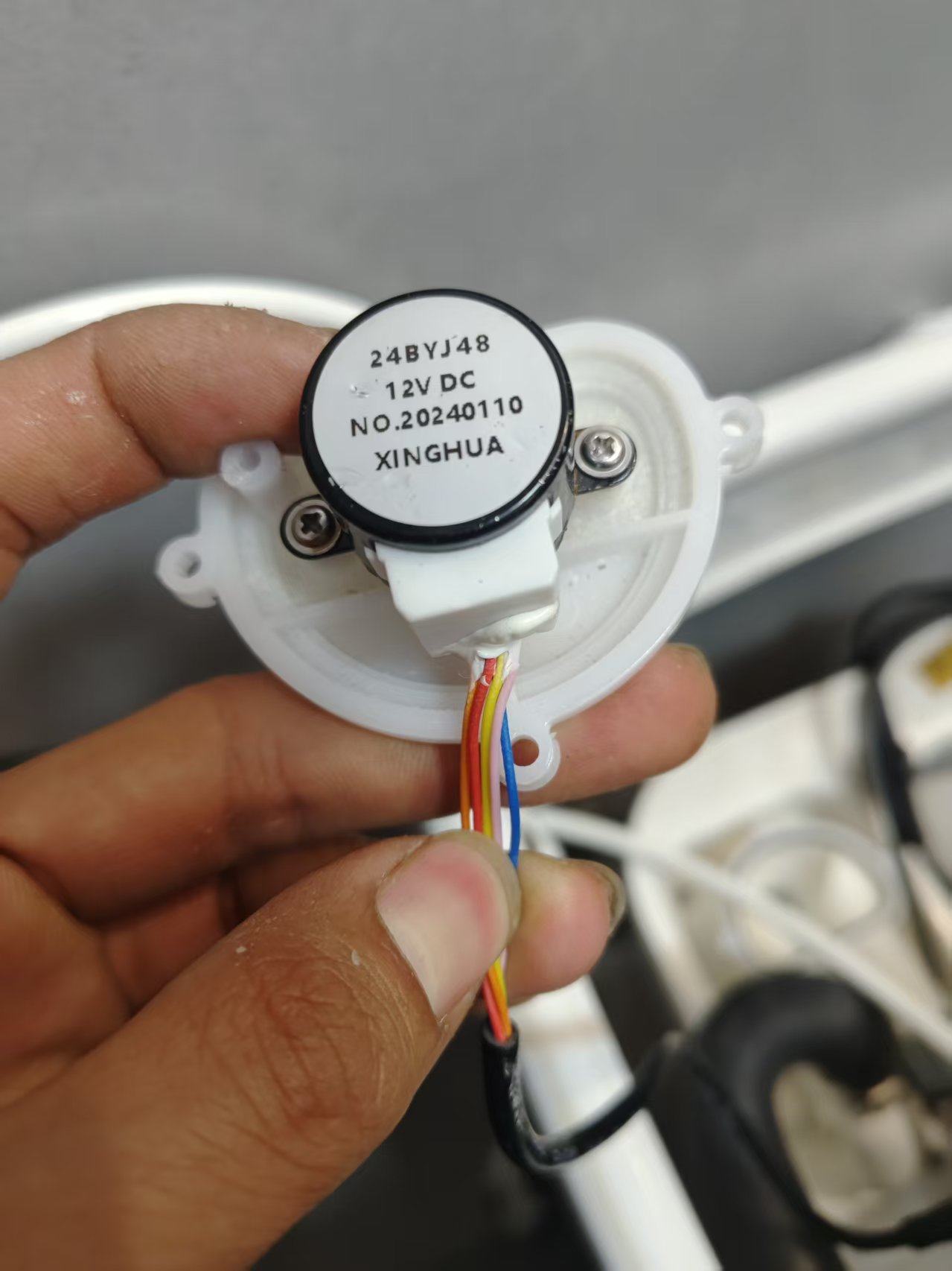 智能马桶u型水箱，切换器电机，分水阀电机