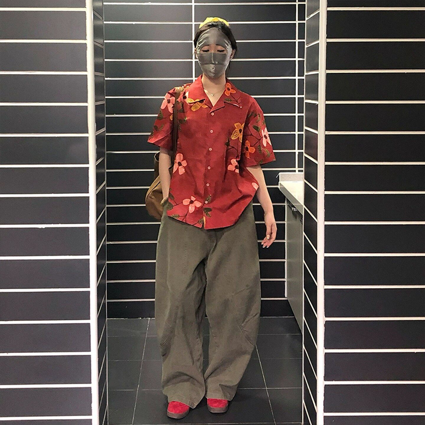 conlise 丛林森25SS美式复古植物花卉印花满印宽松短袖衬衫男女