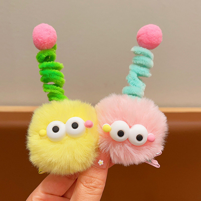 儿童搞怪可爱毛绒发夹发卡