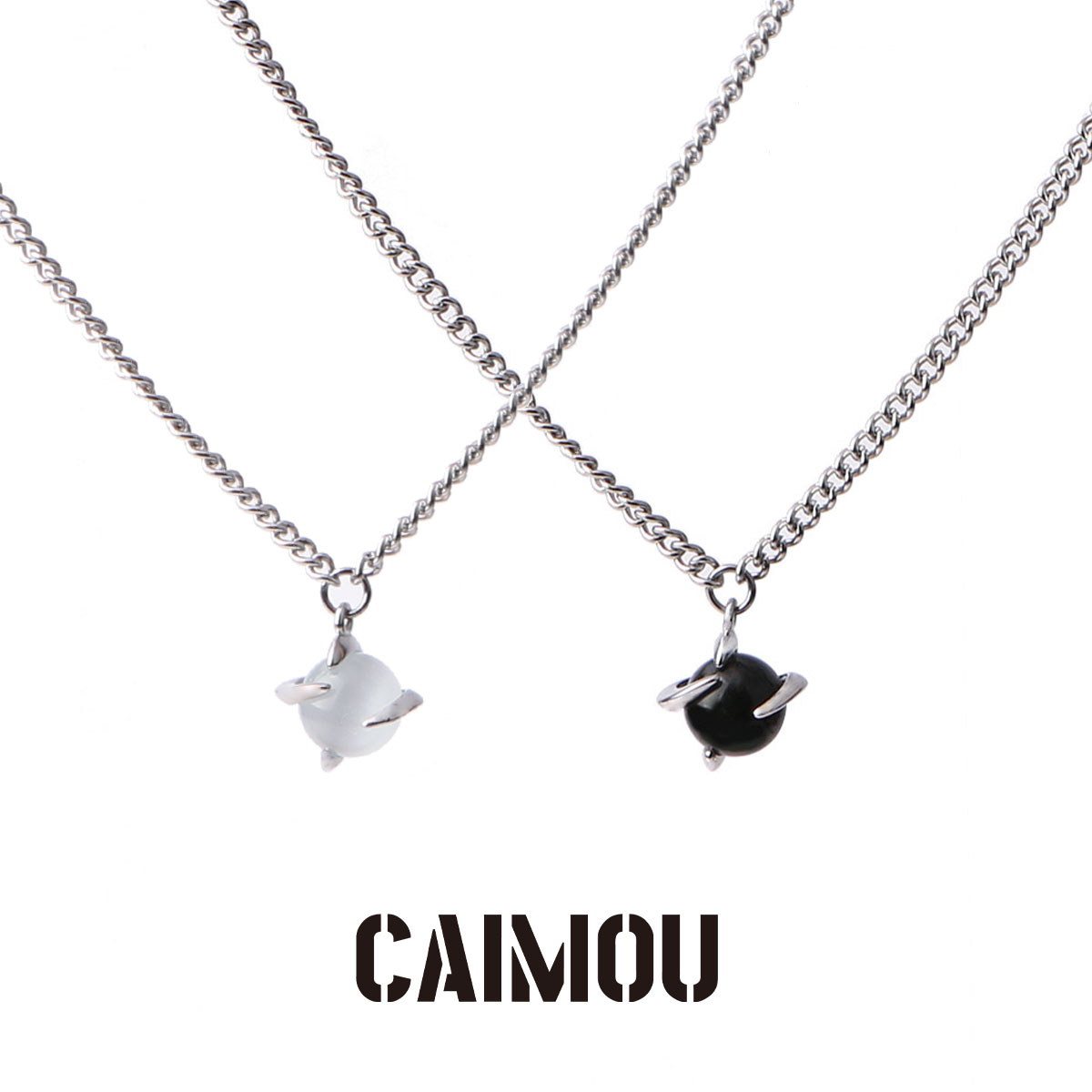 原创龙珠格子项链男女钛钢不掉色