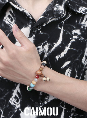 灵隐十八籽菩提手串18子白玉情侣