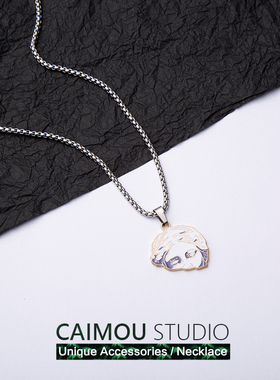 CAIMOU维纳斯艺术人像项链小众设计感简约配饰男女嘻哈网红吊坠潮