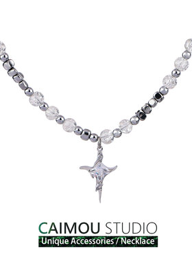 十字架锆石项链欧美说唱嘻哈毛衣