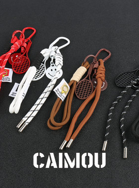 CAIMOU网球裤链笑脸挂件球类元素
