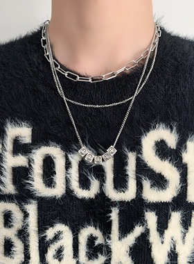 秋冬毛衣链轻奢小众设计项链女新