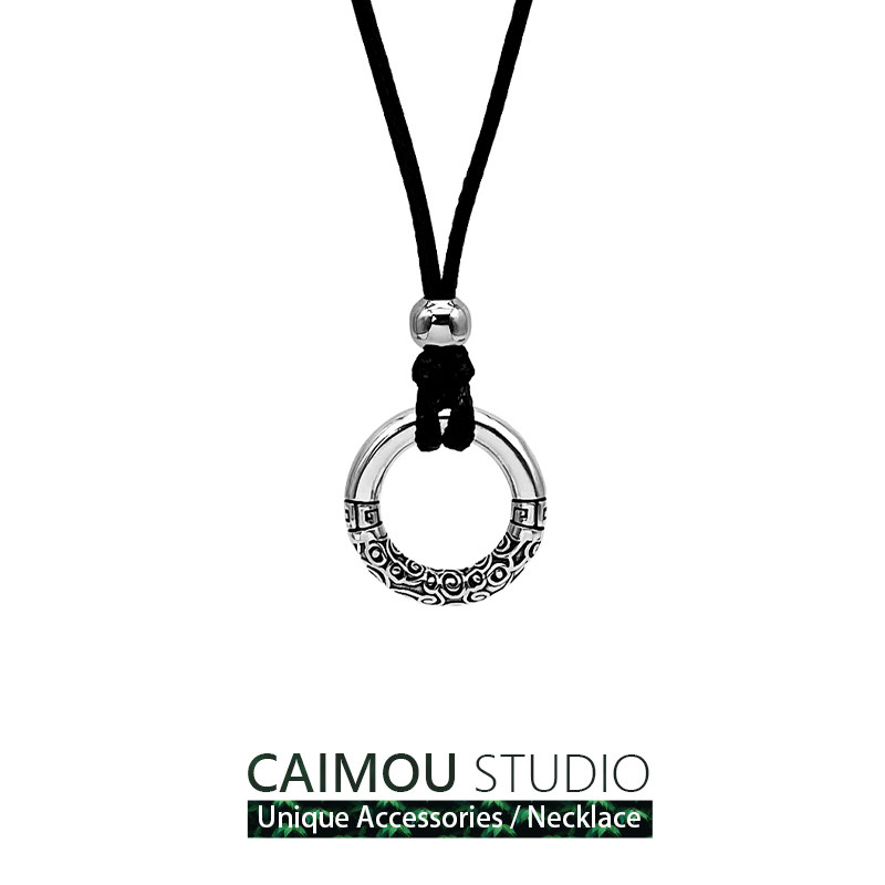 复古祥云平安扣项链情侣男女潮流