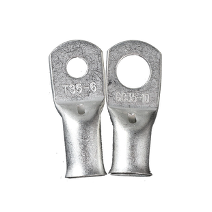 铜管端子紫铜镀锡GC型带喇叭口加厚铜管接线冷压端子喇叭口铜鼻子