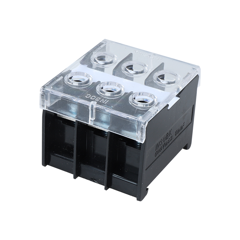 IN-411S 导轨式接线柱端子排板纯铜IN12BK 13 20 30 60 100 200BK