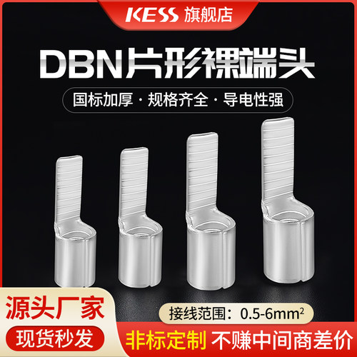 DBN片型冷压铜接线端子国标紫铜