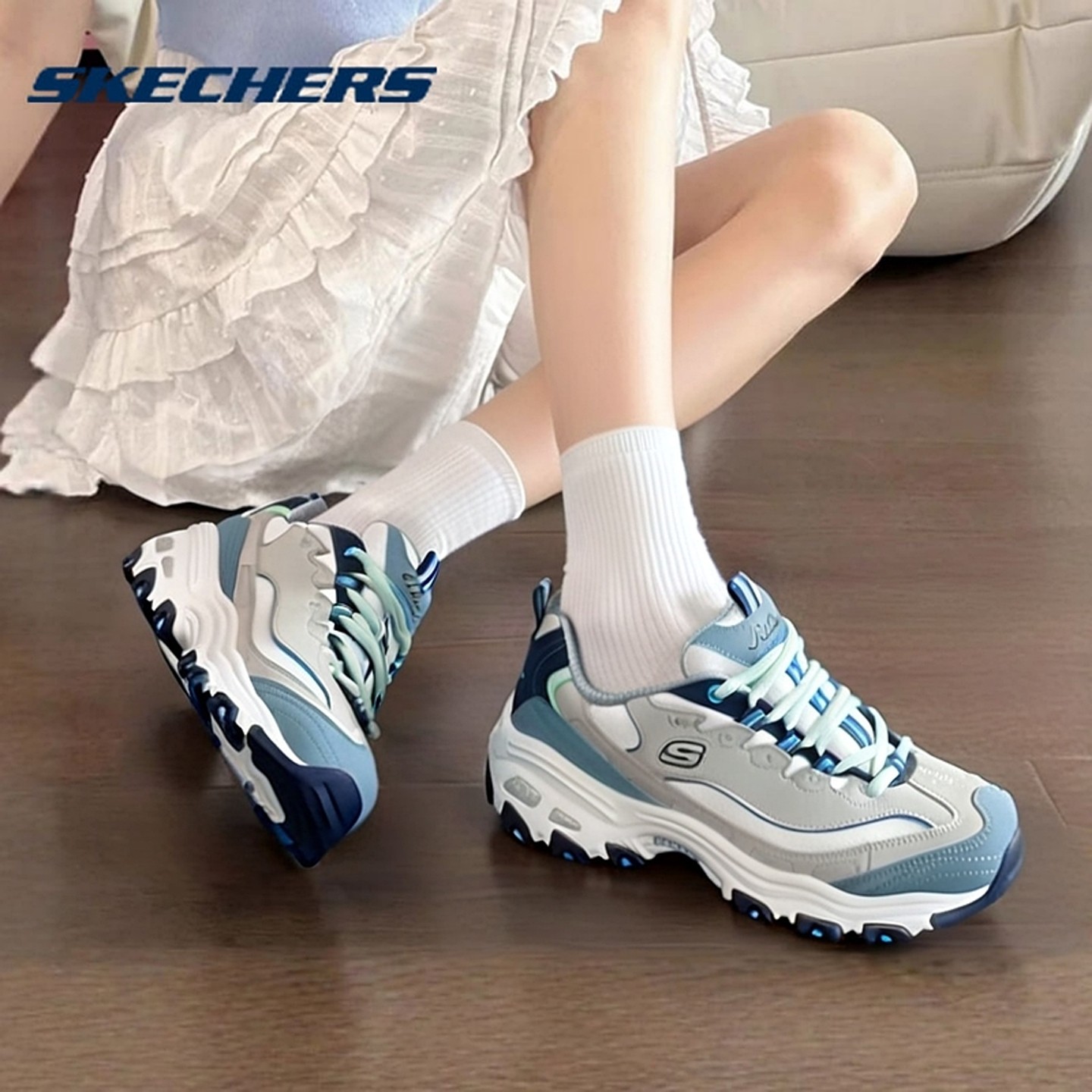 斯凯奇熊猫鞋奶茶熊女鞋厚底老爹鞋官网旗舰店透气运动鞋休闲鞋,女鞋,时尚休闲鞋,淘宝优惠券,粉丝福利购,淘宝优惠卷