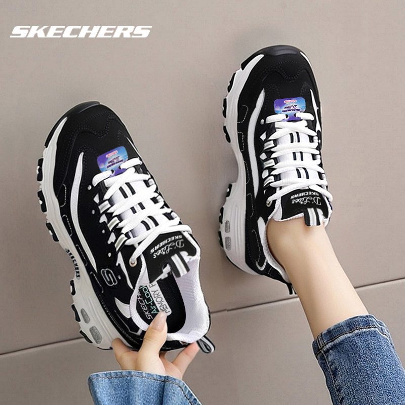 斯凯奇女鞋黑白熊猫鞋官网春季新款透气运动鞋女休闲鞋经典老爹鞋,女鞋,时尚休闲鞋,淘宝优惠券,粉丝福利购,淘宝优惠卷