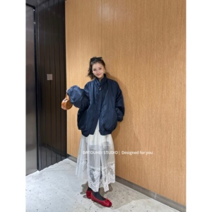 大头黑STUDIO【北欧暖冬】2024女冬保暖休闲棒球棉服D224H21651
