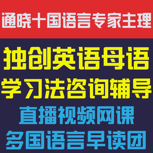 十国语言顺哥独创英语学习方法咨询辅导视频网课教程因材施教配套