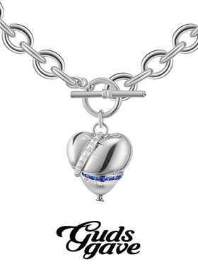 GUDS GAVE甜酷小众设计高级感朋克爱心气球项链嘻哈女夏ins锁骨链