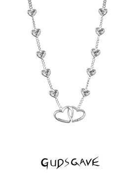 GUDS GAVE爱心项链2022年新款女小众轻奢设计感ins锁骨百搭吊坠夏
