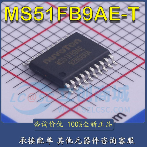 MS51FB9AE-T TSSOP-20 32位微控制器IC芯片 现货供应