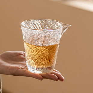 水晶云雾茶海公道杯玻璃高档功夫茶具配件家用待客分茶器公杯匀杯