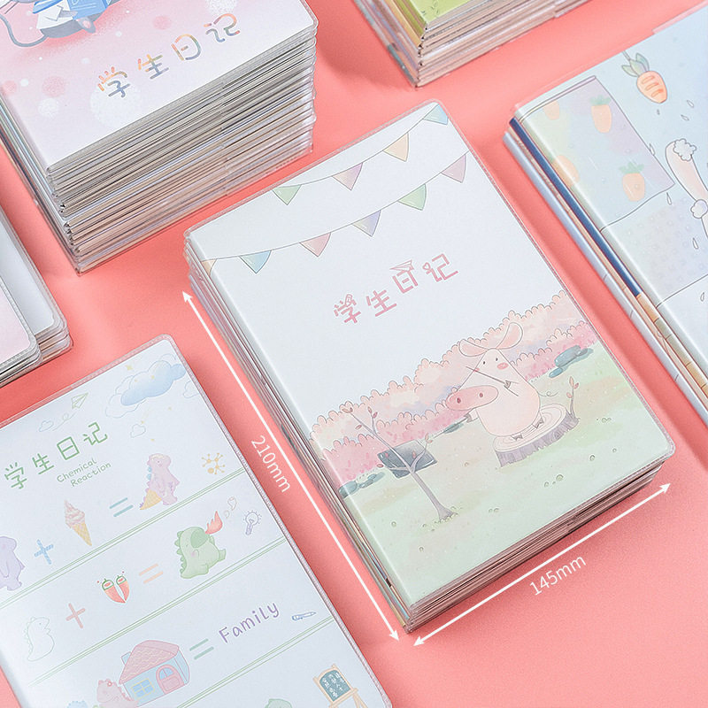 A5胶套日记本 小学生可爱韩版方格田字格作文本软皮笔记本子,文具电教/文化用品/商务用品,手帐/日程本/计划本,淘宝优惠券,粉丝福利购,淘宝优惠卷